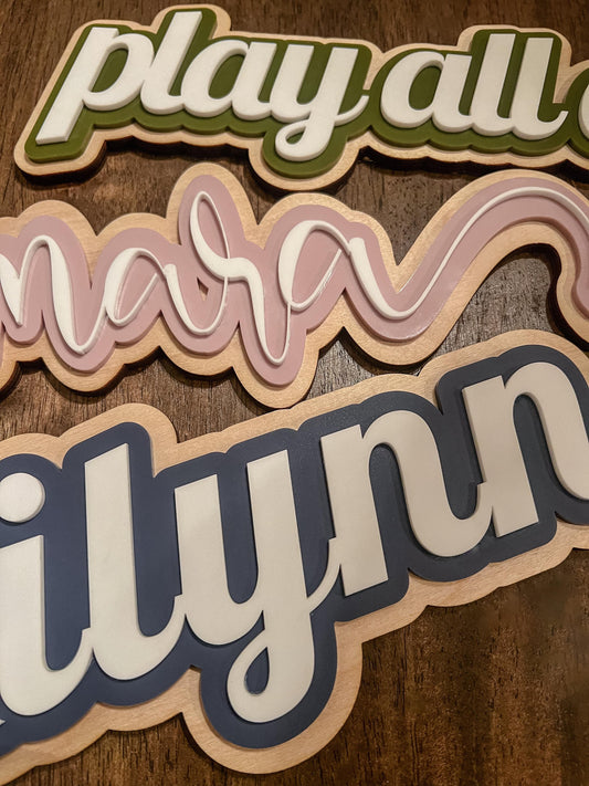 Custom Name signs | Playroom decor | Nursery sign | Kids room | Teens