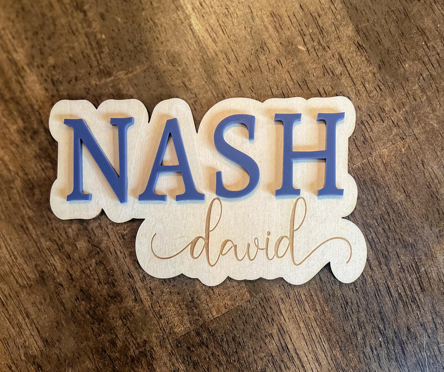 Custom Acrylic Baby Name Announcement Plaque: Nursery Decor