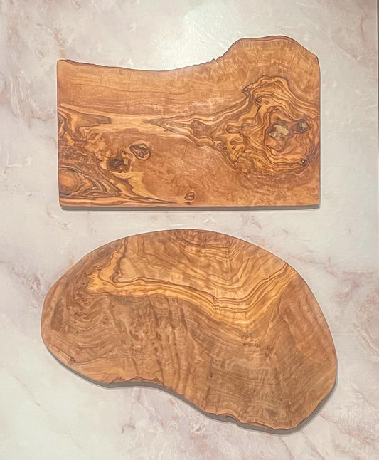 Custom Engraved Olive Wood Cutting Board: Rustic Charcuterie Board