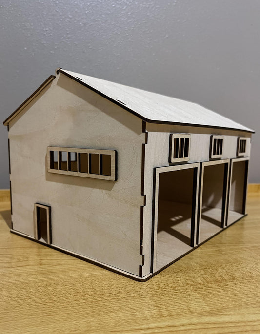 Kids' DIY Wooden Toy Car Garage Kit: Unassembled Art Project