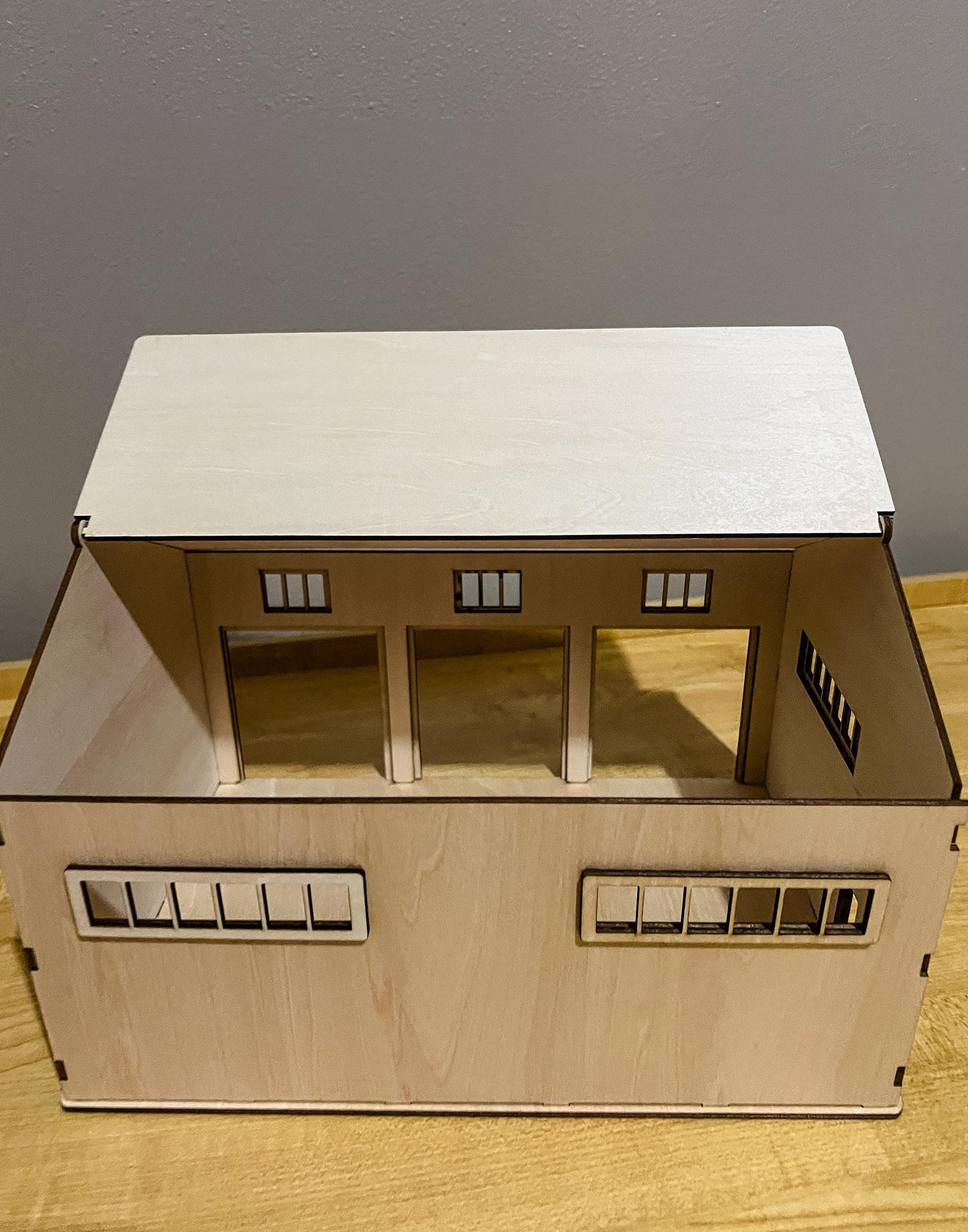 Kids' DIY Wooden Toy Car Garage Kit: Unassembled Art Project