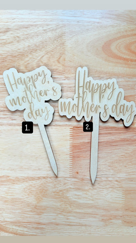 Personalized Mother's Day Plant Stakes: Laser Engraved Garden Decor