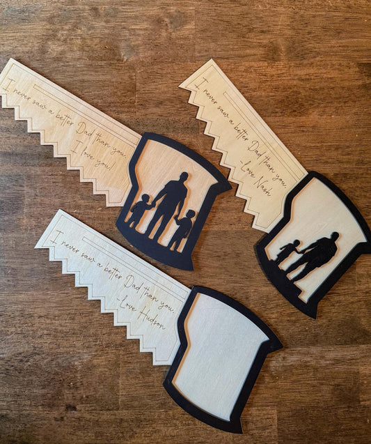 Father's Day Handprint Saw Craft: Personalized Keepsake Gift
