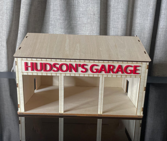 DIY Kids Car Garage Kit: Unfinished Wood Toy, Art Project