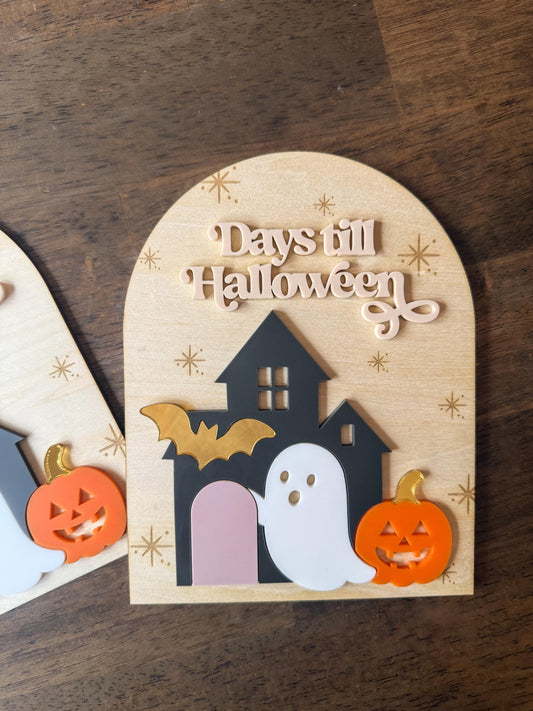 Halloween Count Down Sign