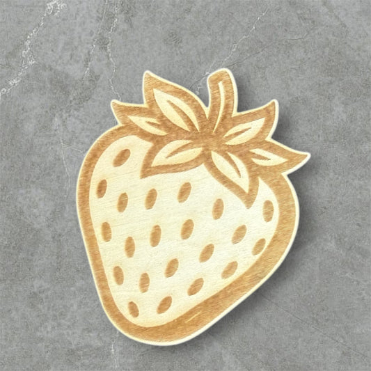 Strawberry Wood Magnet