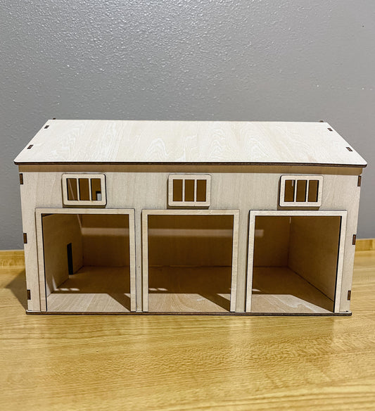 Kids' DIY Wooden Toy Car Garage Kit: Unassembled Art Project