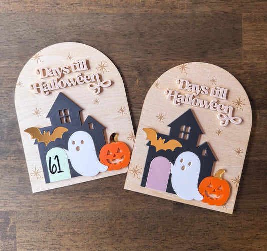 Halloween Count Down Sign